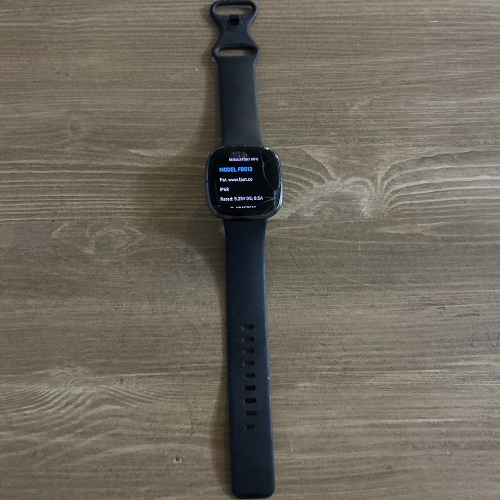 Fitbit Sense FB512 GPS Health Smartwatch Heart Rate SpO2 ECG Fitness Watch- Read